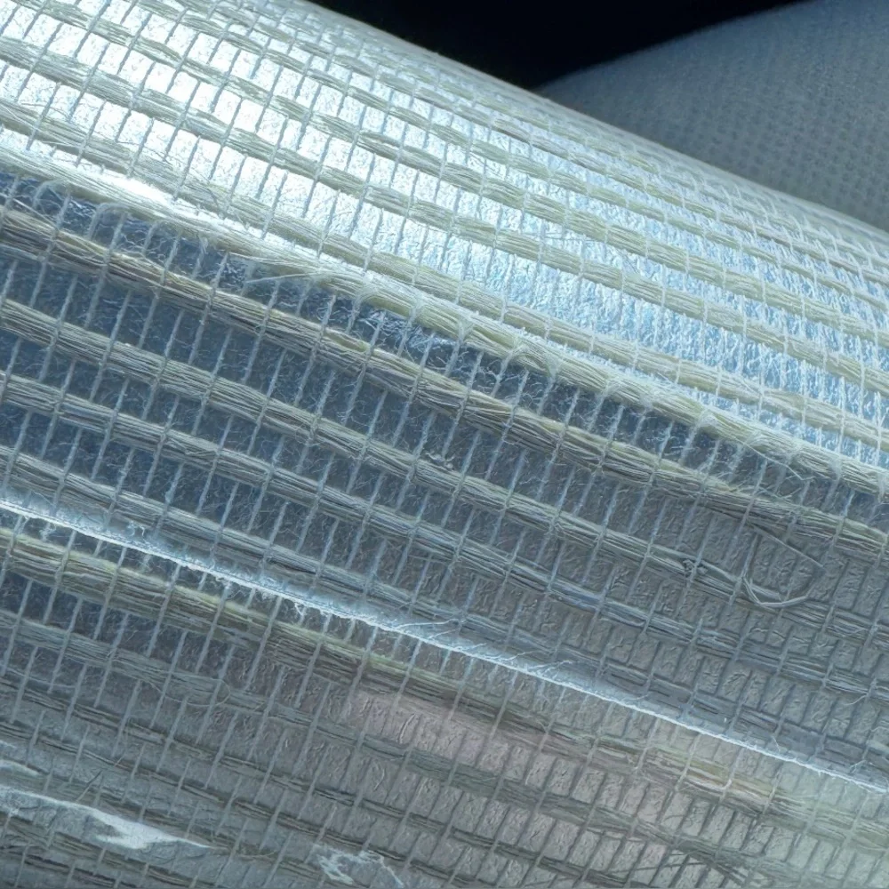Candice Olson Metallic Silver Jute OS4321 Wallpaper 72 SQ.FT